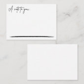 De Correspondance Une note pour vous - Carte pour notes (Devant / Derrière)