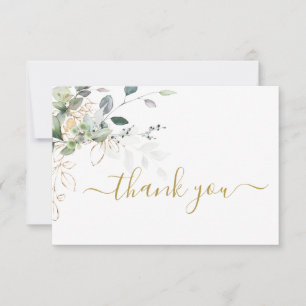 De Correspondance Vert eucalyptus simple merci Note Carte