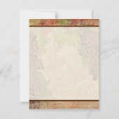 De Correspondance Vignoble vieilli Mariage papeterie - carte plate (Dos)