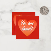 De Correspondance Vous êtes aimé Carte (Devant/Arrière en situation)