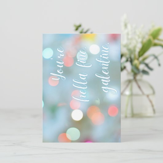 De Correspondance Vous êtes Hella Fine, Galentine ! Carte (Debout devant)