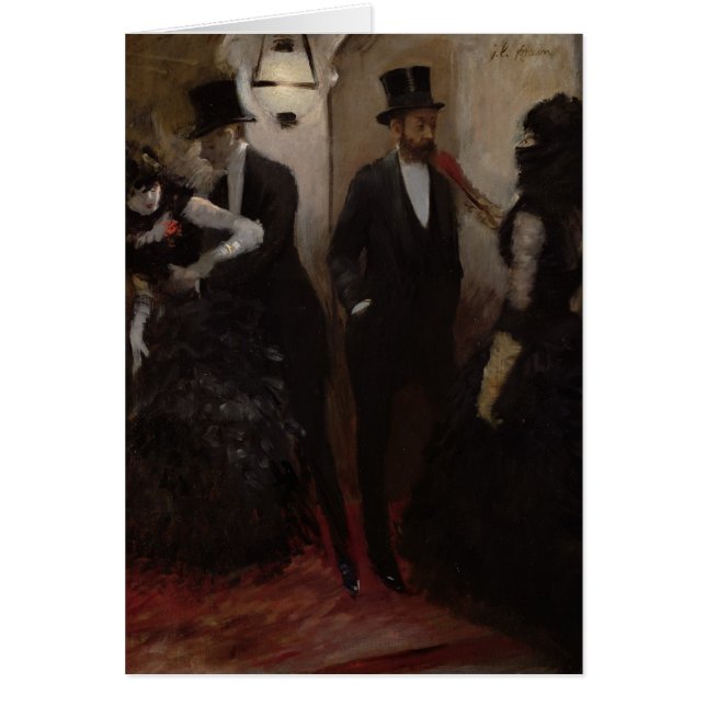 De corridors in de opera, 1885 (Voorkant)