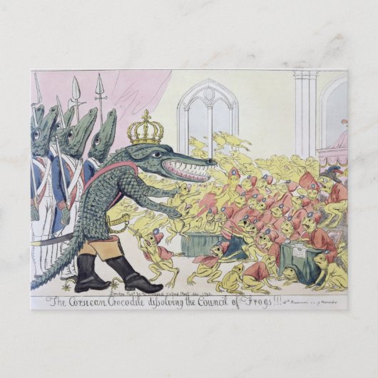 De Corsicaanse Krokodil Briefkaart (Voorkant)