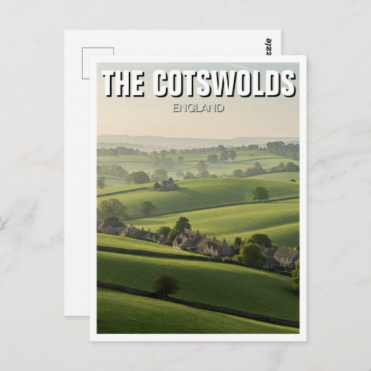 De Cotswolds reizen door Engeland Briefkaart (Voorkant / Achterkant)