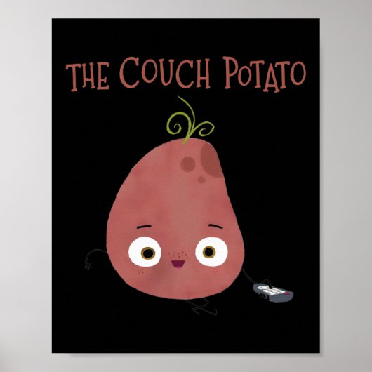 De Couch Potato Kostuum T - shirts Poster (Voorkant)