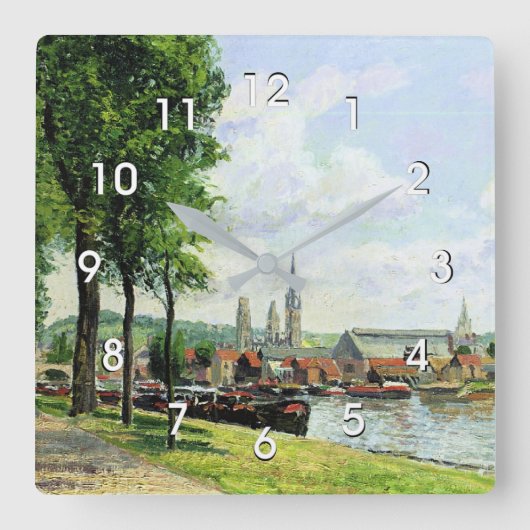 De Cours la Riene, Notre Dame Vierkante Klok (Voorkant)