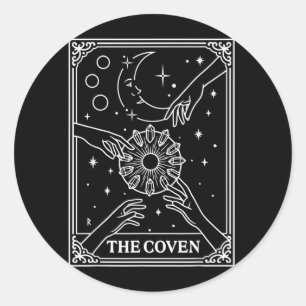 De Coven Bruid Bach Crew Trouwen Gotisch Ronde Sticker