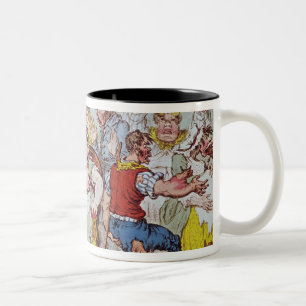 De Cow Pock of de Wonderful Effecten Tweekleurige Koffiemok