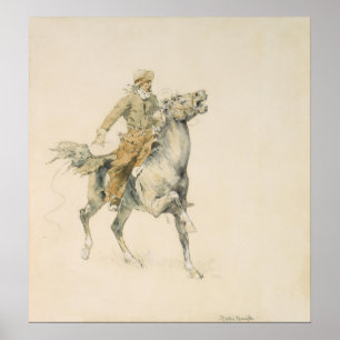De cowboy, Frederic Remington Poster