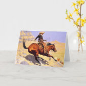 De Cowboy (van Frederic Remington) Kaart (Gele Bloem)