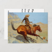 De cowboy van Frederic Remington's (1902) Kaart (Voorkant / Achterkant)