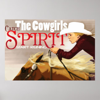 De Cowgirl Spirit vangen Poster