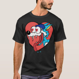 De coyote is aan het rollen t-shirt