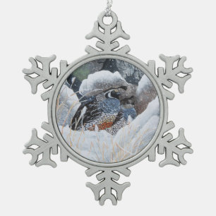 De Cozy Couple Tin Sneeuwvlok Ornament