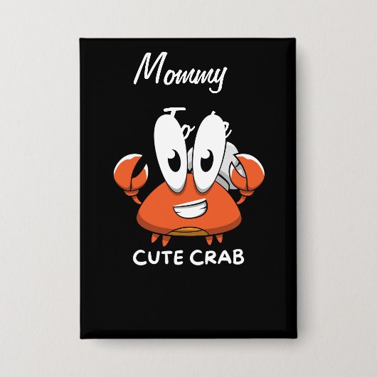 De Crabtastic Cutie. Button (Voorkant)