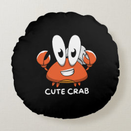 De Crabtastic Cutie. Rond Kussen
