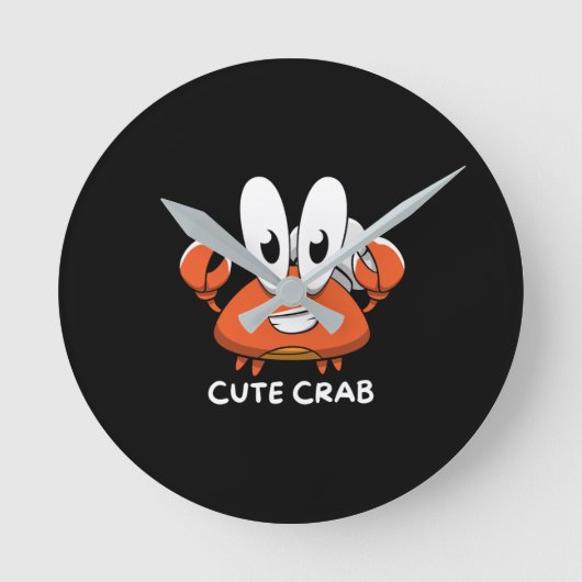 De Crabtastic Cutie. Ronde Klok (Voorkant)