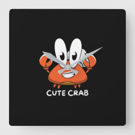 De Crabtastic Cutie. Vierkante Klok