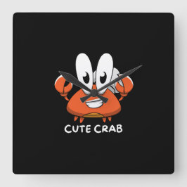 De Crabtastic Cutie. Vierkante Klok