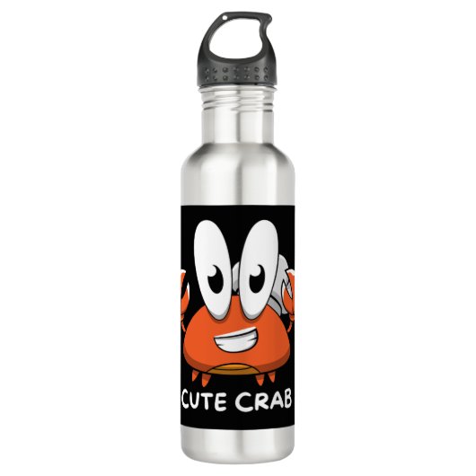 De Crabtastic Cutie Waterfles (Voorkant)