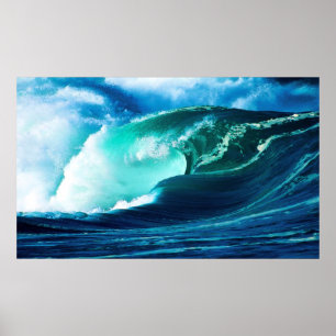 de Crashing van de Golf Poster