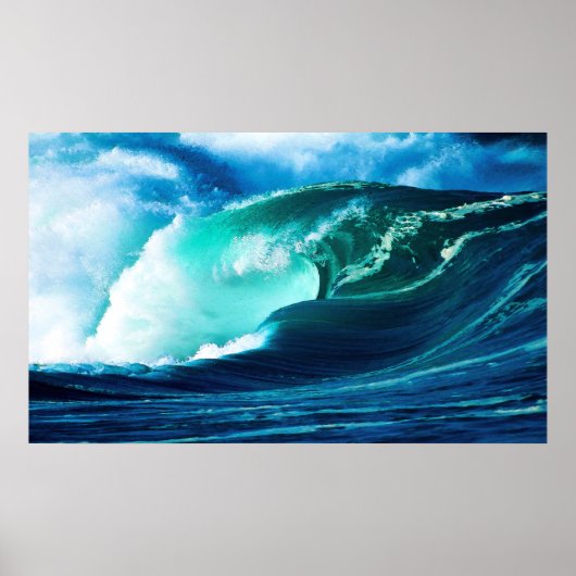 de Crashing van de Golf Poster (Voorkant)