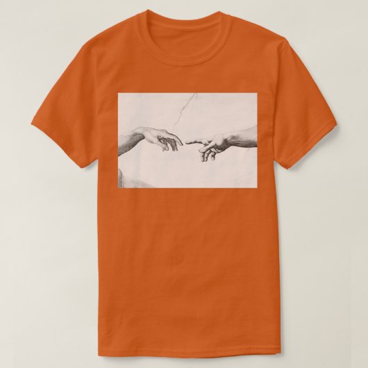 De creatie van Adam Classic TShirt (Design voorkant)
