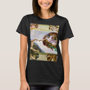 De creatie van Adam door Michelangelo T-shirt