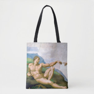 De creatie van Adam, Michelangelo, 1508-1512 Draagtas