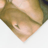 De creatie van Adam, Michelangelo, 1508-1512 Fleece Deken (Hoek)