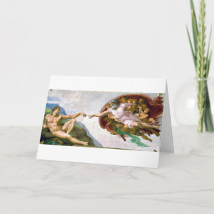 De creatie van Adam, Michelangelo, 1508-1512 Kaart