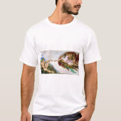 De creatie van Adam, Michelangelo, 1508-1512 T-shirt (Voorkant)