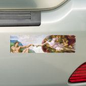 De creatie van Adam, Michelangelo Bumpersticker (Op auto)