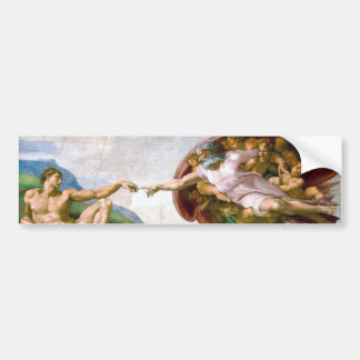 De creatie van Adam, Michelangelo Bumpersticker