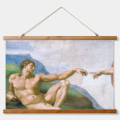 De creatie van Adam, Michelangelo Hangend Wandkleed (Voorkant)