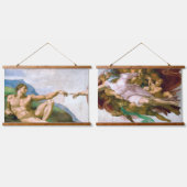 De creatie van Adam, Michelangelo Hangend Wandkleed (Dubbel)