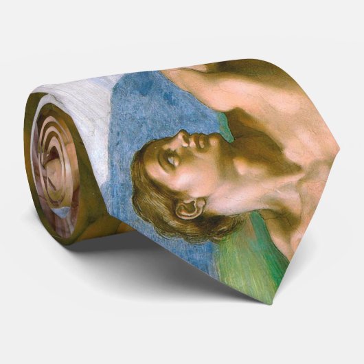 De creatie van Adam, Michelangelo Stropdas (Opgerold)
