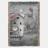 De Creek Gothic Folk Art Deken (Voorkant Verticaal)