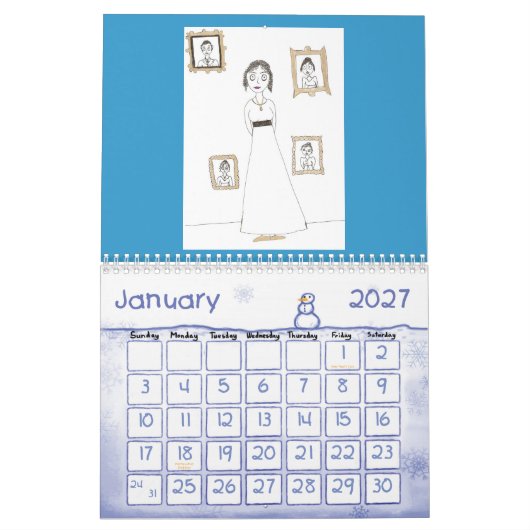 De Creepy & Cute Jane Austen Agenda Kalender (Jan 2027)