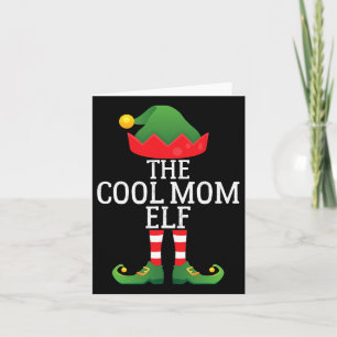 De crème Elf Funny Xmas familie Pajama komt overee Kaart
