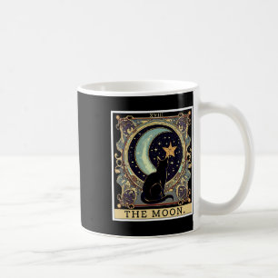 De Cresent Moon Tarot Kaart Black Cat Vrouwen Koffiemok