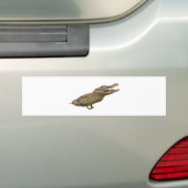 De crocoduck bumpersticker (Op auto)