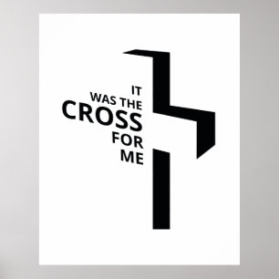 De cross-Final Say Gospel Gezegden Aesthetic Chris Poster