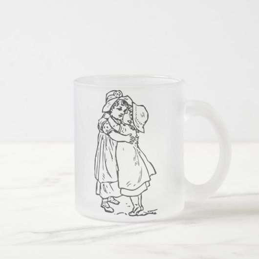 De cru tasse en verre givré d'amis pour toujours (Droit)