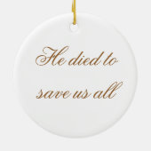 DE CRUCIFIXIE KERAMISCH ORNAMENT (Achterkant)