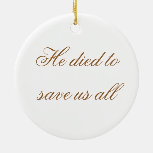 DE CRUCIFIXIE KERAMISCH ORNAMENT (Achterkant)