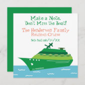 De Cruise van de Reunion sparen de Datum (Voorkant / Achterkant)