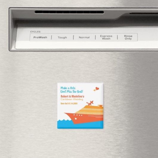 De Cruise van het huwelijk sparen de Datum Magneet (Insitu (Vaatwasser))