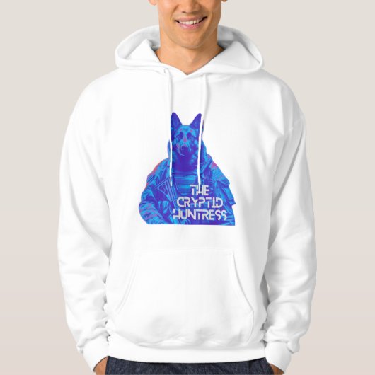 De Cryptid Huntress Dogman Hoodie (Voorkant)