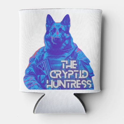 De Cryptid Huntress Dogman Soldier Drink Holder Blikjeskoeler (Voorkant)